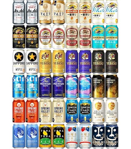 Amazon.co.jp: プレミアムモルツ・ヱビス6種アソート 350ml×48本（6種