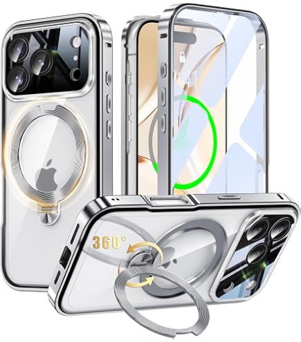 Amazon.co.jp: iPhone 17 Pro Max 用 両面 MagSafe対応 ケース 360