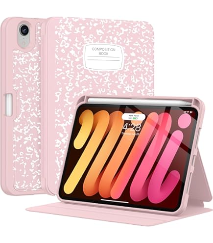 pitaka iPad mini 7/6 Case with Pencil Holder Magnetic Folio 2