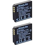 NinoLite(NinoLite) DB-60 / DB-65 / BP-41 互換 バッテリー 2個セット リコー GX200 R5 R4 R30 GX100 / SIGMA DP3 Merrill 等対応 db65x2_t.k.gai