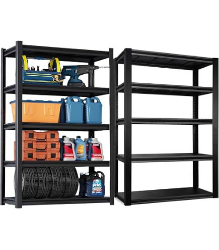 Amazon｜ゴリララック 4段収納 スチールラック 幅183cm 奥行61cm 高さ