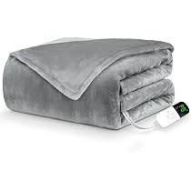 Amazon.co.jp : Aliliy 電気毛布 掛け敷き兼用 188x130cm 両面
