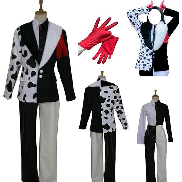 あおここ様【靴付フルセット】手下　Mr. ダルメシア　衣装【Dハロ仮装】 Amazon.co.jp: [XIN XIN] ヴィランズの手下 Mr.ダルメシア