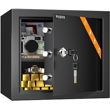 ❤️1品限り❤️家庭用金庫 ダイヤル式ロック 鍵付き スチール製 仕切り板付き ❤️1品限り❤️家庭用金庫 ダイヤル式ロック 鍵付き スチール製