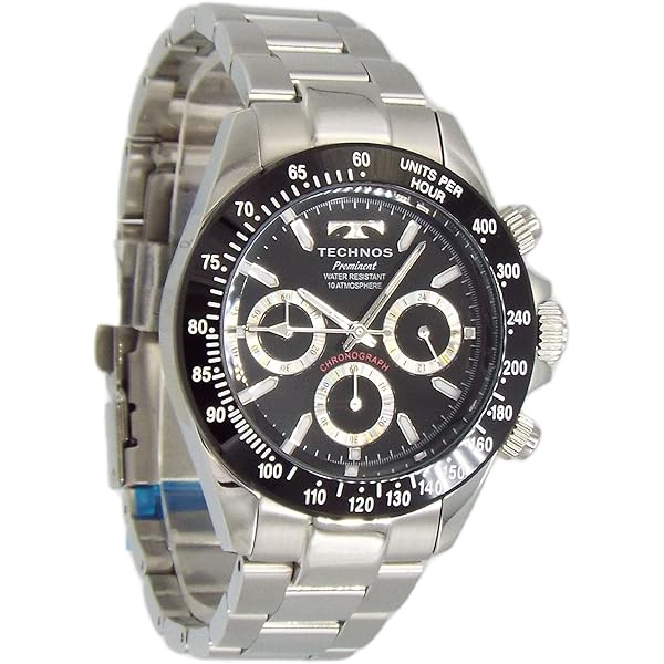 Amazon.co.jp: [テクノス] 腕時計 クロノグラフ T9B87BS メンズ