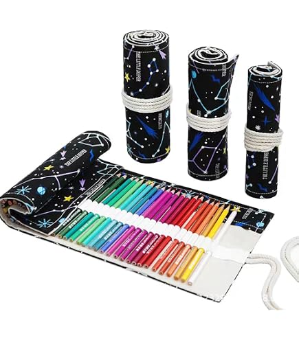 色鉛筆ケース♪帆布♪携帯にもインテリアにも♪ Amazon | Anawakia 帆布製ロールペンケース くるくる巻色鉛筆 布製