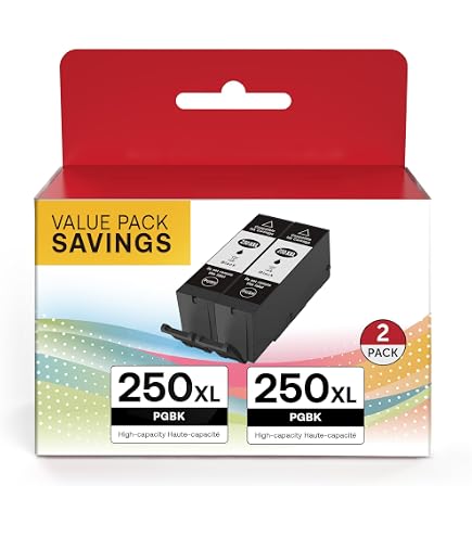 5-Pack Compatible Ink Cartridges For Canon Pixma 250 251 & MG Series Printers - Black, Photo Black, Cyan, Magenta, Yellow