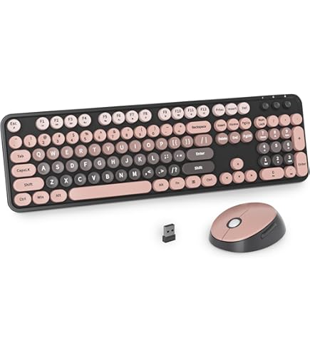 Amazon.co.jp: かわいいレトロな丸いキーキャップを備えた75キーパンク