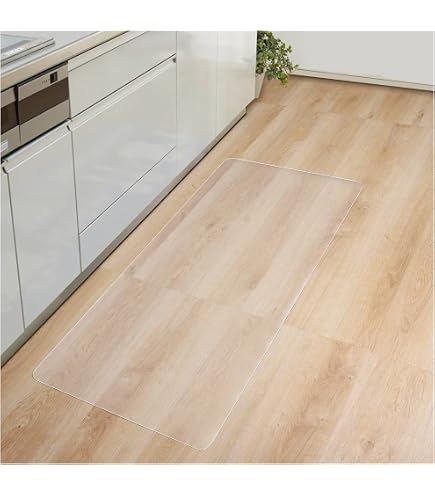 Amazon | キッチンマット クリア PVC製 60×240cm アップグレード 透明