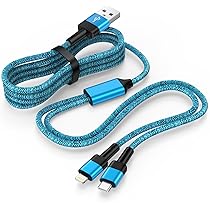 Amazon.co.jp: Zacenei iPhone 充電ケーブル 1.2m 2in1 急速充電 USB-A