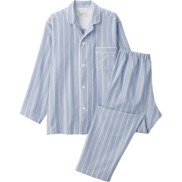 Amazon | 無印良品 パジャマセット紳士 脇に縫い目のない 二重ガーゼ