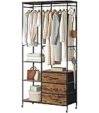 Amazon｜タンスのゲン ハンガーラック 組み替えOK！ 幅90cm ラック付き