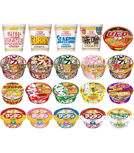 Amazon.co.jp: カップ麺 ミニ 詰め合わせ 30種 PSJバラエティBOX（日清