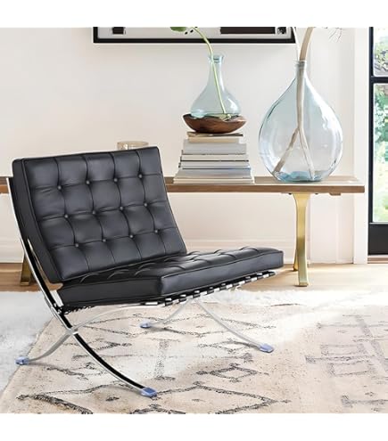 ミース・ファン・デル・ローエ バウハウススタイル ブラック ダイニングチェア ミース・ファン・デル・ローエ バウハウススタイル ブラック