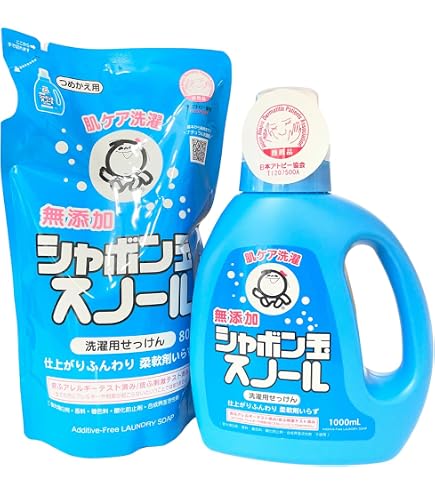 Amazon | シャボン玉 スノール 詰め替え用 800ml × 2袋セット 無添加