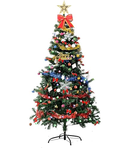 Amazon.co.jp: クリスマスツリー 150cm おしゃれ 飾りセット 高級 LED