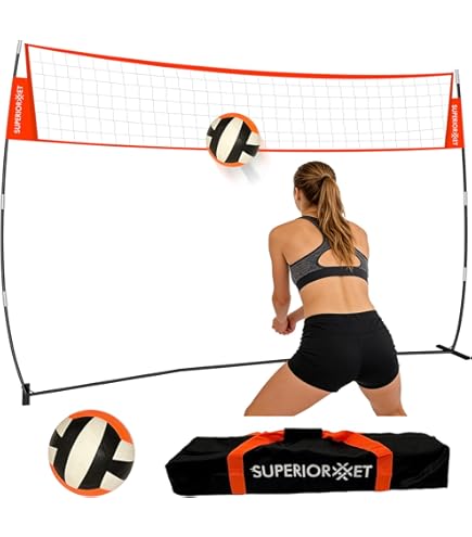 Amazon | Patiassy Portable Professional Outdoor Volleyball Net Set