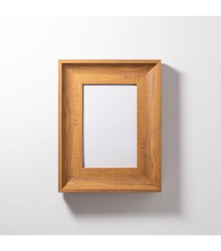 ◇木目 額縁 まとめ売り5個セット ブラウンウッド 昭和レトロ