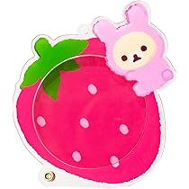 Amazon | OZaKKa アクリル缶バッジケース いちご コリラックマ