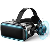 【2023新モデル VRゴーグル】TNICE VRヘッドセット スマホ用 ピントや目幅調整可 1080PHD 非球面光学レンズ メガネ対応 ブルーライトカット 装着感良い 120°視野角 通気性 軽量 4.7～6.5インチiPhone&android