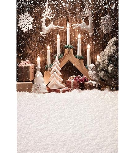 Amazon | Qinunipoto クリスマス Merry Christmas 写真撮影用 背景布