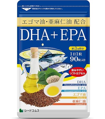 Amazon | Nippn 日本製粉 アマニ油&DHA 120粒 | Nippn | DHA