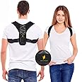 Posture Corrector for Women and Men - Adjustable Shoulder Support Brace - Back Straightener - Relief from Neck and Clavicle P