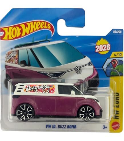 ホットウィール　ワーゲン　バス　vw bus hotwheels 10台セット Amazon | Hot Wheels フォルクスワーゲン ID バズ、HW グリーン