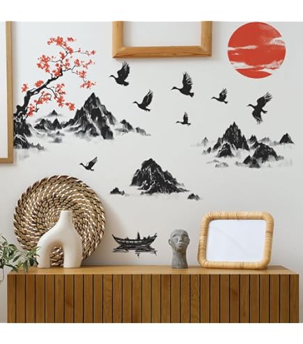 Amazon.co.jp: ウォールステッカー 窓枠 格子 五重の塔 京都 日本製