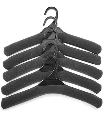 Amazon.co.jp: プラスチック製 ハンガー 黒 W37.5cm（入数：50本