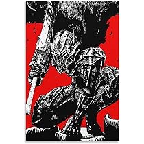 Amazon.co.jp: ベルセルク アニメ ポスター 6 キャンバス アート