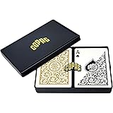 COPAG(コパッグ) 1546 プラスチックトランプ ブラック/ゴールド ポーカーサイズ レギュラーインデックス