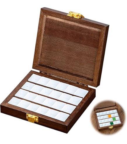 ホルベイン画材油絵の具12色木箱セット Amazon | ホルベイン 油彩用スケッチ箱 カスタムN (堅木材