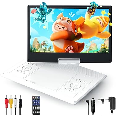 新品・未使用「動画再生カラー液晶プレーヤー」 10.1インチ液晶ポータブルDVDプレーヤー FV-P1013B (D) : JOY