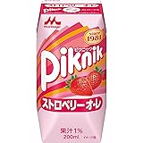 森永乳業 森永 ピクニック ストロベリー オ・レ 200ml [紙パック 飲料 ドリンク 飲み物 常温保存]24本