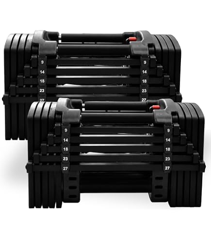 Amazon | Eisenlink 可変式ダンベル 20KG/36KG 2KG刻み 9段階/17段階