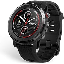 Amazfit Stratos 3 Smartwatch Sports Watch with 1.34 Inch MIP Display, 19  Sports Modes, GPS and Music Storage, 5 ATM Waterproof, Men's Fitness  Tracker, Black: Smartwatches: Amazon.com.au