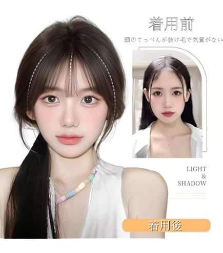 Amazon.co.jp: フェザー レオンカ 部分ウィッグ SF-T305R DBN 自然色