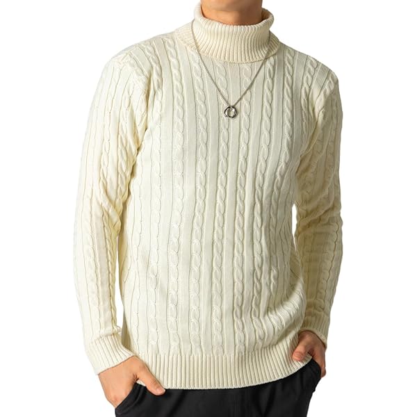 Amazon | [パーリーゲイツ] メンズ タートルネック ニット カシミヤ