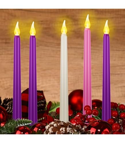 Amazon.co.jp : Honoson フレームレスアドベントキャンドル LED