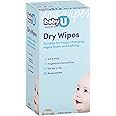 BABY U Dry Wipes | Soft & Thick | Fragrance & Chemical Free | Use Wet or Dry | Biodegradable | 100 Wipes