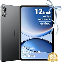 Blackview MEGA2 12インチ Android 15 タブレット 2K IPS