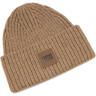 Amazon | UGGレディース3Dグラフィックロゴビーニー, ライトグレー