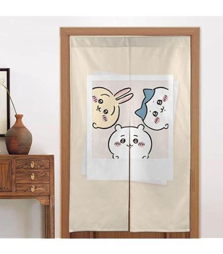 Amazon｜ドアカーテン ちいかわ うさぎ のれん 間仕切り 目隠し