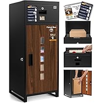宅配ボックス ポスト一体型 宅配BOX 郵便受け 盗難防止 楽天市場】宅配ボックス 郵便ポスト一体型 鍵付き 印鑑ケース