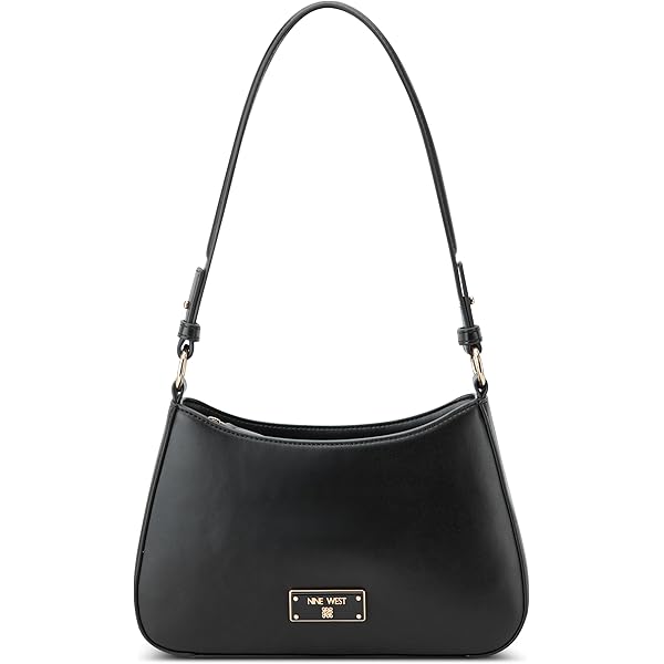 Amazon | NINE WEST バセットショルダーバッグ, ブラック | Nine