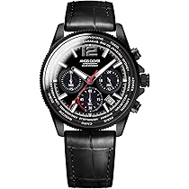 クローバー2点 Angel clover watch Chronograph Multi color index Black Men's