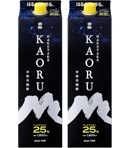 Amazon.co.jp: 高橋酒造 白岳 パック [ 米焼酎 25度 熊本県 1800ml×6本