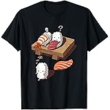 寝ぼける 寿司 すし えび サーモン まぐろ Tシャツ