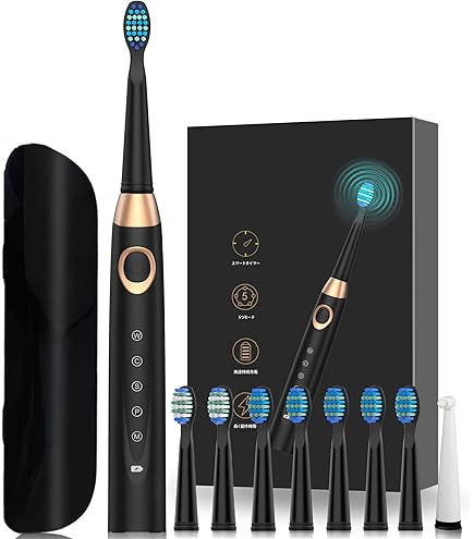 Amazon.co.jp: 電動歯ブラシ 歯ブラシ 音波歯ブラシ 3つ替えブラシ